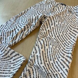 Alexander Wang Logo Print Tapered Jean